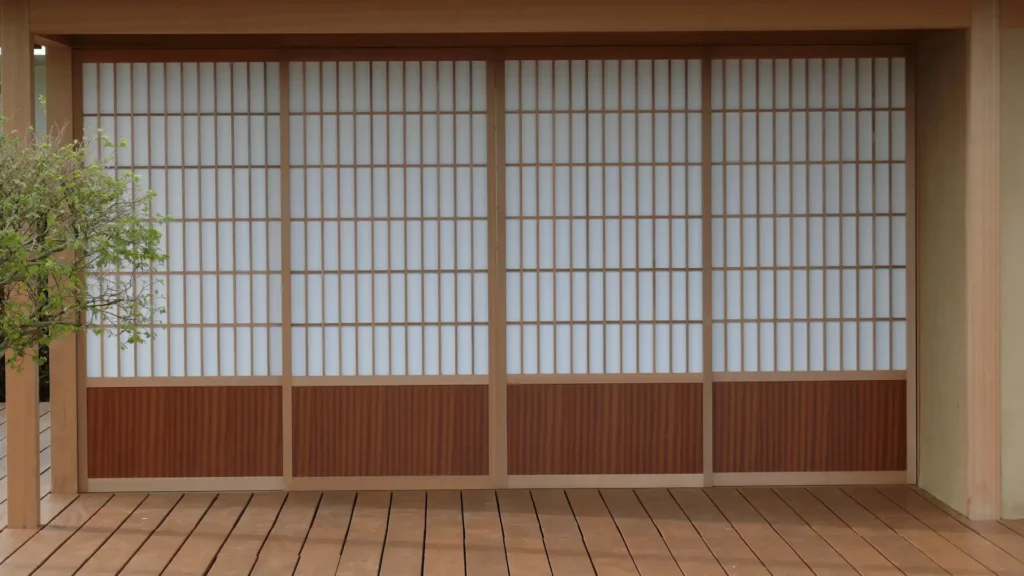 Shoji Tuer eines Japanischen Teehauses