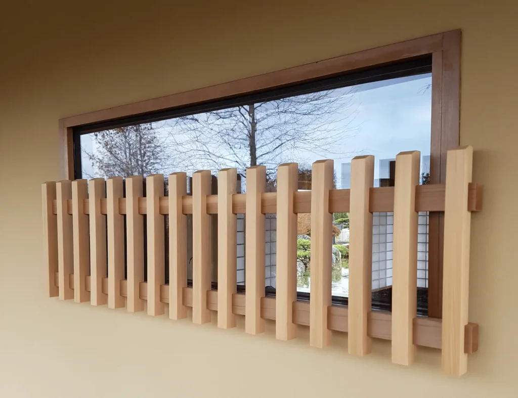 Fenster eines japanischen Teehauses